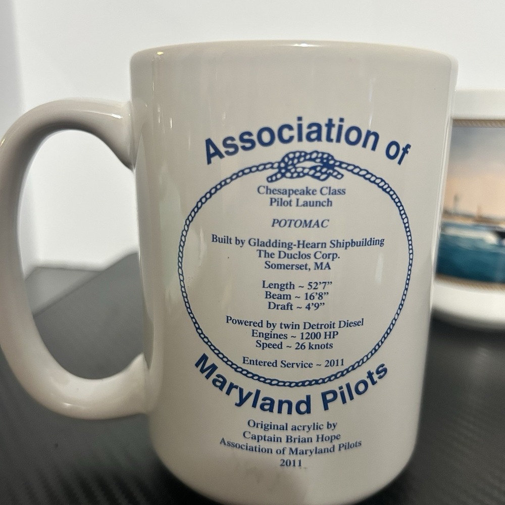 ASSOCIATION OF MARYLAND PILOTS Coffee Mugs, Set Of 3 (2011,2021,2024) - Picture 8 of 8